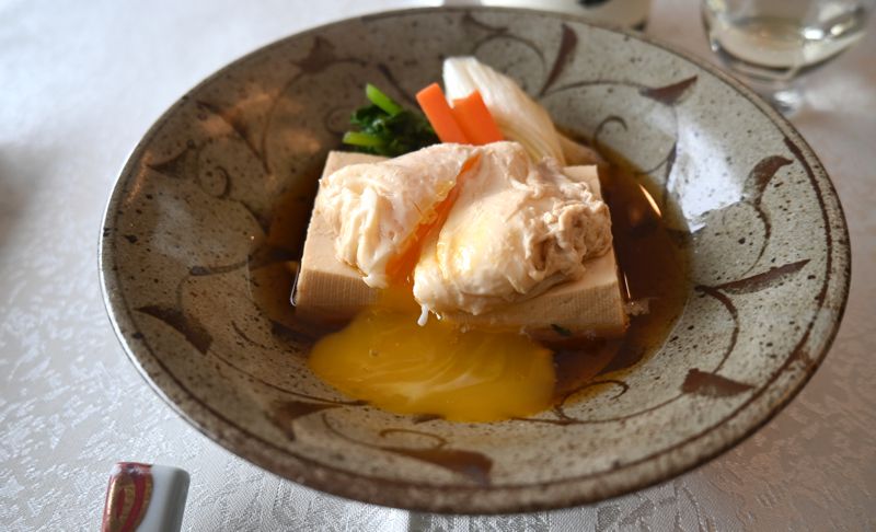 Sukiyaki-style Egg & Tofu