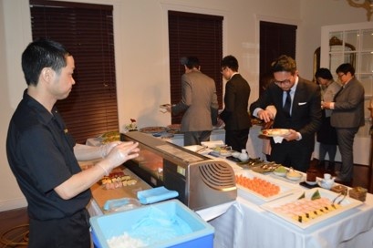 Sushi-making demonstration by Master Sushi Chef