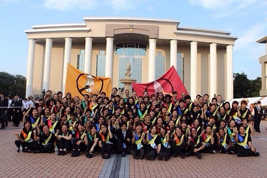 International student community dancers