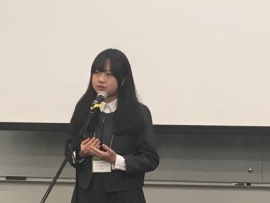 Contest participants giving speeches